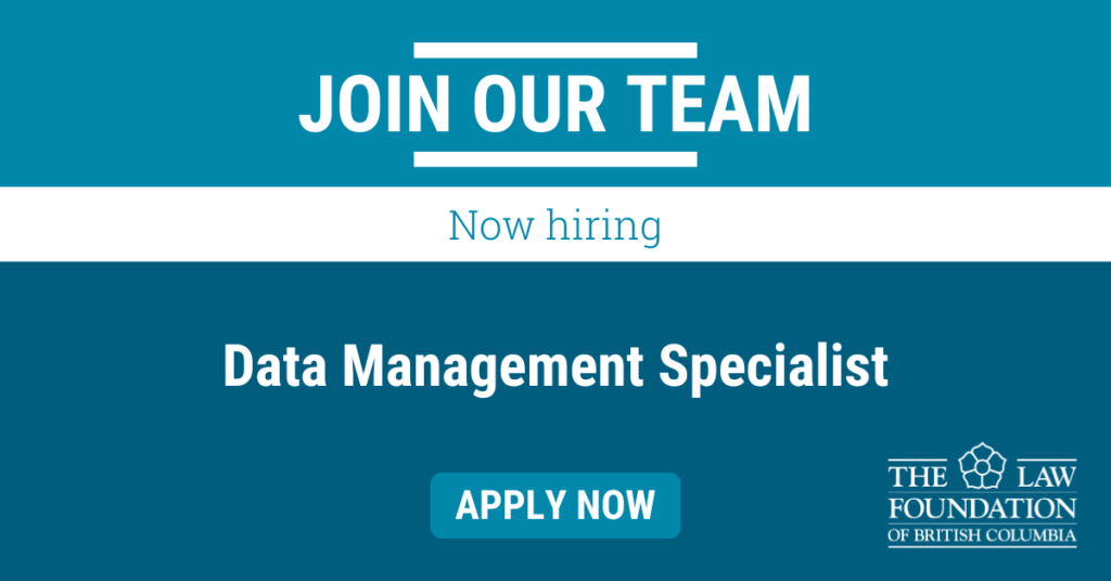 Data Management Specialist Job Posting