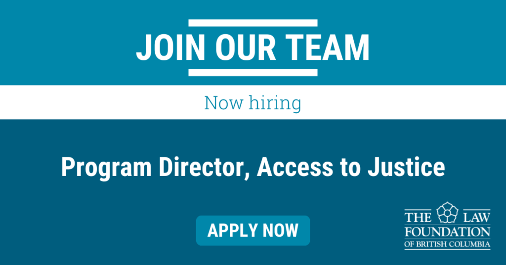 hiring Program Director, Access to Justice